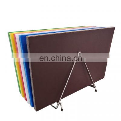 China supplier hot sale easy to store coloured eco friendly kitchen square pe plastic board for vegetable cutting board