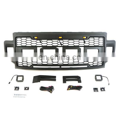 4x4 Off road Auto Parts Other Exterior Accessories Front Grill Car Grille With Side Lights Fit For F250 2021-2022