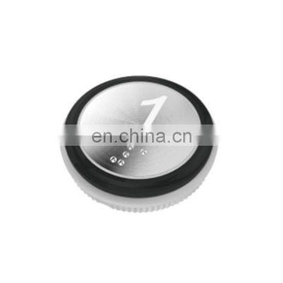High performance elevator round touch push button