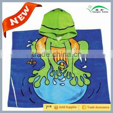 100% Cotton Hooded Beach Towel for Kids