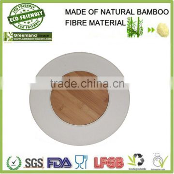 bamboo fiber round cheese and cracker tray,bamboo fiber tray