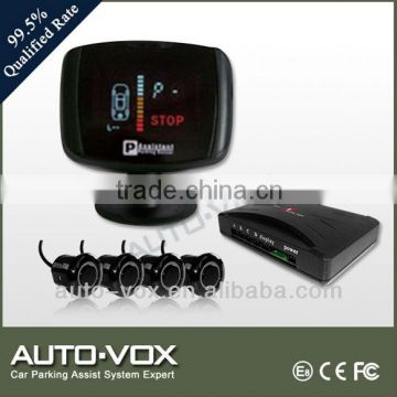 VFD display rearview parking sensor system with voice alert with 4 sensors