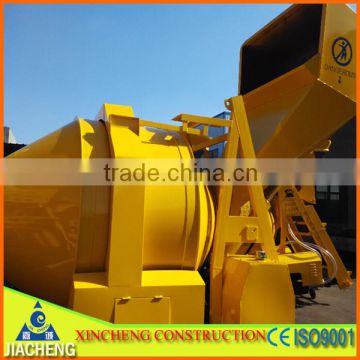 hydraulic tipping diesel concrete mixer with two wheels