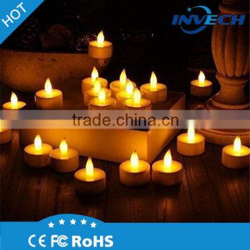 Best seller CR2032 battery operated moving flam plastic LED candle