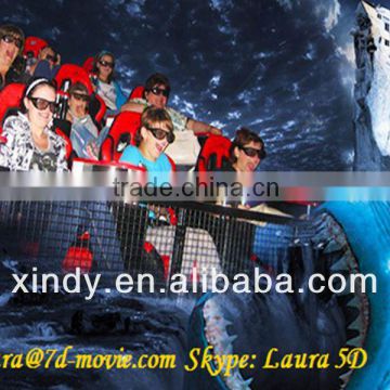 Theme park rides children 7d interactive cinema game machine