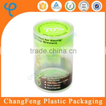 Disposable Clear Plastic Cylinder Box for Food