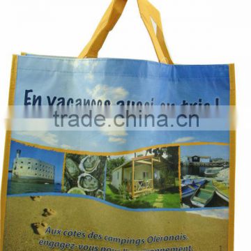 High quality 100% recycled plastic bottles shopping bag