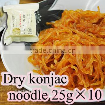 japanese dried noodle pasta Wholesale konjac dried noodles high quality Dried shirataki konjac noodle 25g x 10 portions