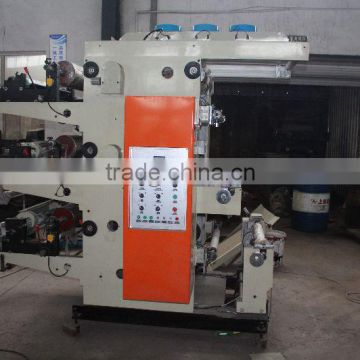 YT-2600 Two Colors Plastic film roll to roll sale printing machine