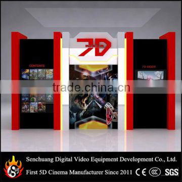 5d 6d 7d cinema theater with water spraying /light machine