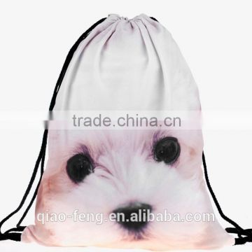 polyester cheap drawstring bags/nice fashionable school bags for teens