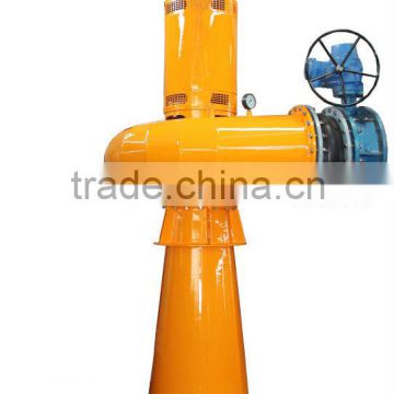 Vertical Tubular water turbine for small power plant
