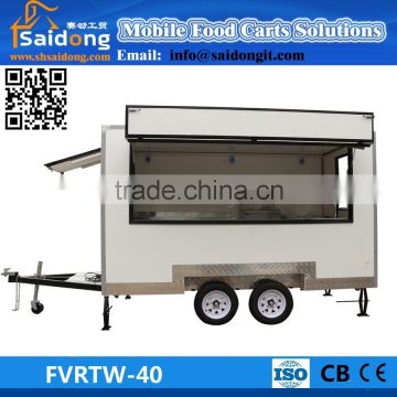 Can do customized 12 models mobile food cart for sale