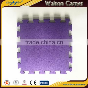 Purple buffered plain color durable 25mm thickness eva puzzle boxing carpet