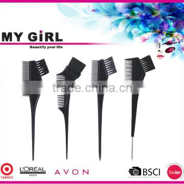 MY GIRL Professional Tint Needle Soft Plastic Dye Hair Comb Set Black Hair Paint Brushes Wholesale