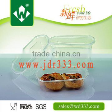 New Product Ellipse PP Plastic Fast Food Container