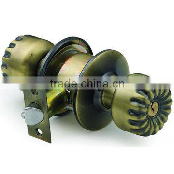 High Quality Tri-Circle Cylindrical Round Knob Door Lock SP586AB