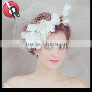 Handmade Women wedding headwear Accessory decorative flower Wedding Fascinator Veil