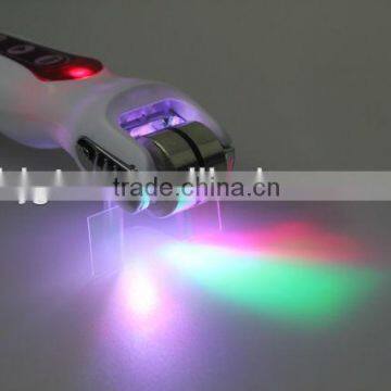 2013 new arrived metal derma roller,540 Vibration microneedle roller with current eliminator