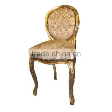 antique classic round dining chairs with crystals