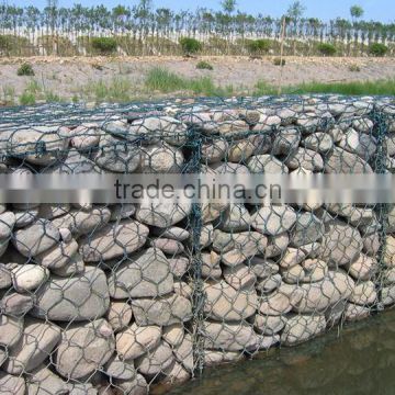 PVC coated river bank protect stone gabion box