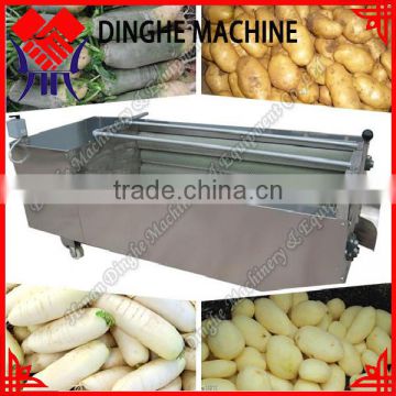 Cheap price brush roller potato washing and peeling machine