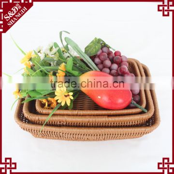 Functional durable rattan handmade fruits and vegetable display basket