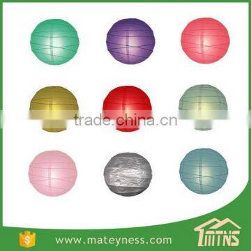 Crisscross Irregular Ribbing Round Paper Lanterns