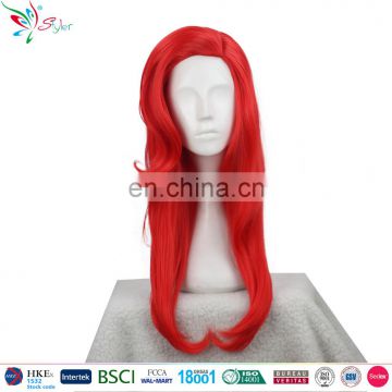 Styler Brand wholesale cheap queen synthetic long red cosplay wig