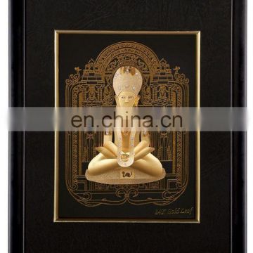 24K Gold 3D Buddha Model Foil Photo Frame With Best Quality For Gift