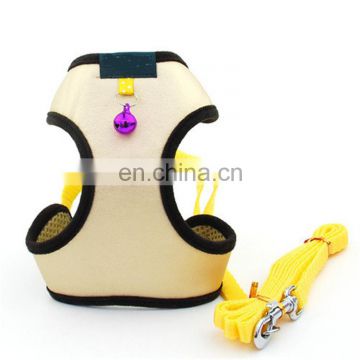 High-end firm gold color pet dog harness for large dogs