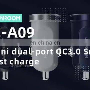 JOYROOM car charger dual USB mini size smart QC3.0 high quality universal car cell phone charger