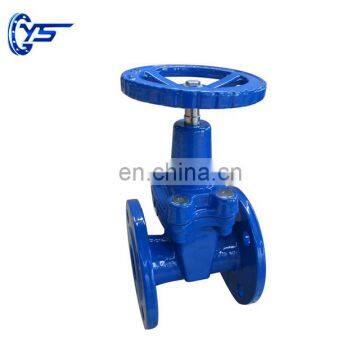 Chemical industry stainless steel disc ductile iron body soft seal gate valve