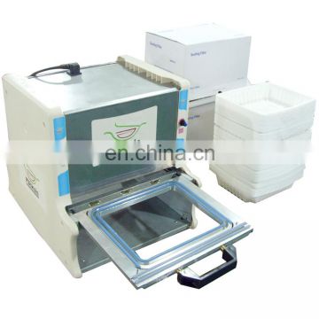 semi-automatic food tray sealing machine/ meal tray sealing machine