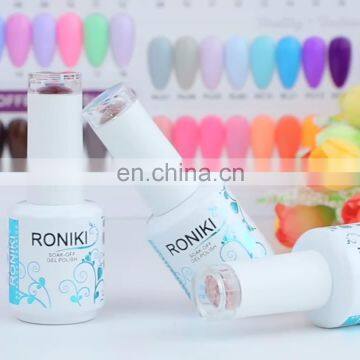 RONIKI Free sample 15ml Customized LOGO available Color UV Gel Nail Polish