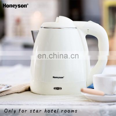 Honeyson stainless steel kettle double wall small kettle for hotel