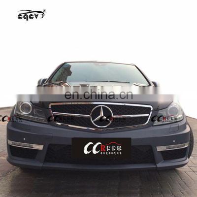 c63 amg style body kit for Mercedes Benz C260 class W204 front bumper rear bumper for Mercedes Benz C class W204 facelift