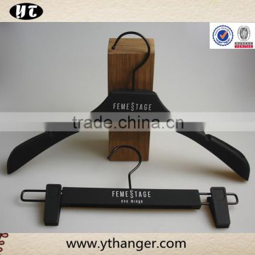 plastic match hangers with custom logo and color