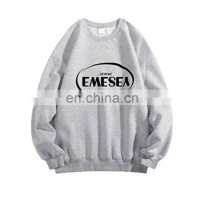 2021 fall/winter pullover men's sweater trendy fashion casual commuter letter casual printed sweater