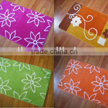 bath mat with rubber backing