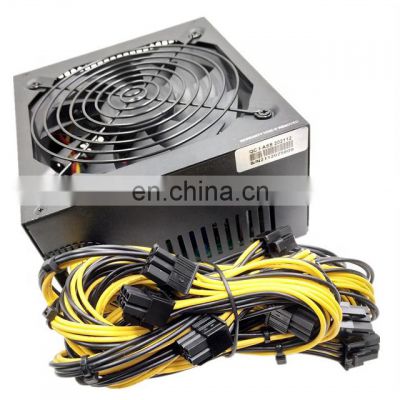 China Suppliers 2000w Atx 6- 8gpu Graphics Card Case 87+ Efficiency Mute Fan Power Supply
