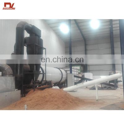 Coconut Shell Recycling Plants Coco Peat Rotary Dryer for Indonesia