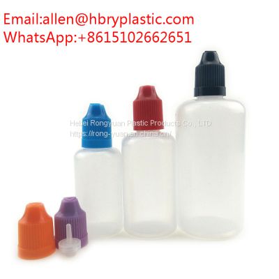 china wholesale oil dropper bottle flask with black white 15ml ldpe plastic thin tip dropper bottle with twist top cape