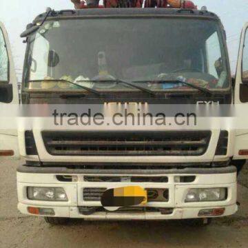 Used condition 13y Putzmerister 52m concrete pump truck with isuzu head for sale in shanghai good condition