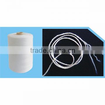 Hot sale 20S yarn count 203 polyester thread Z twist raw white color