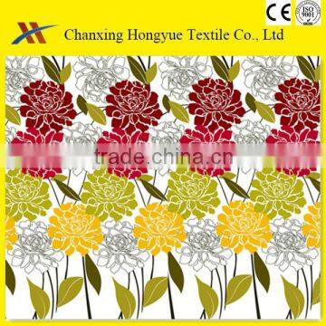 polyester fabric for home textile/polyester brushed fabric from china flower designs printing fabric