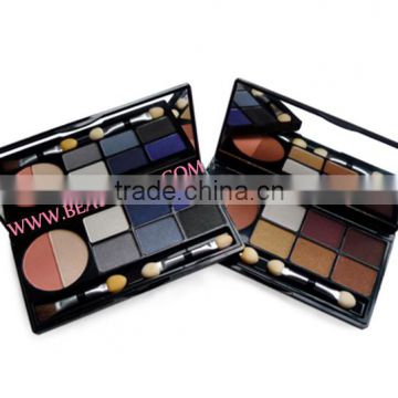 8 color combo portable makeup compact = 5 color shimmer eyeshadow + 1 highlighter + 2 shading powder, eye shadow palette
