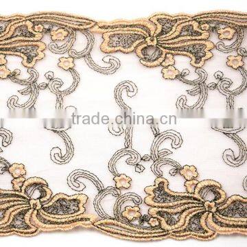 8cm width with organza for embroidery lace trim