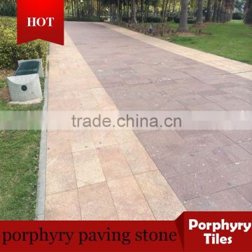 red porphyry paving stone