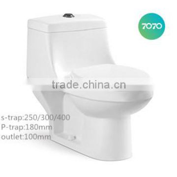 Chaozhou Washdown One Piece S-trap p-strap WC toilet 2939